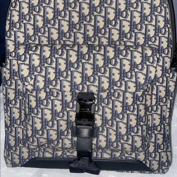 Dior Explorer Backpack Beige & Black Dior Oblique Jacquard C - Picture 9 of 12